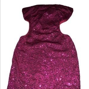 Pink Sequin Club Dress mini size small